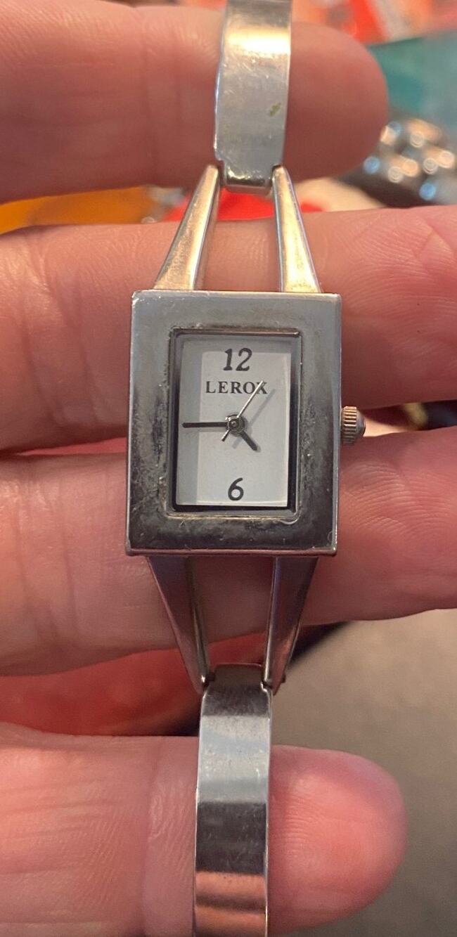 Women's Silver Tone Lerox Watch, Bracelet Band